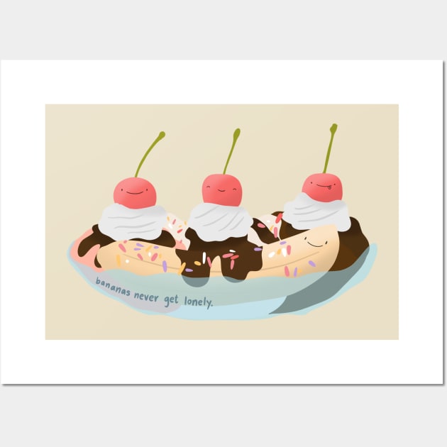 Banana Split Wall Art by crankycranium